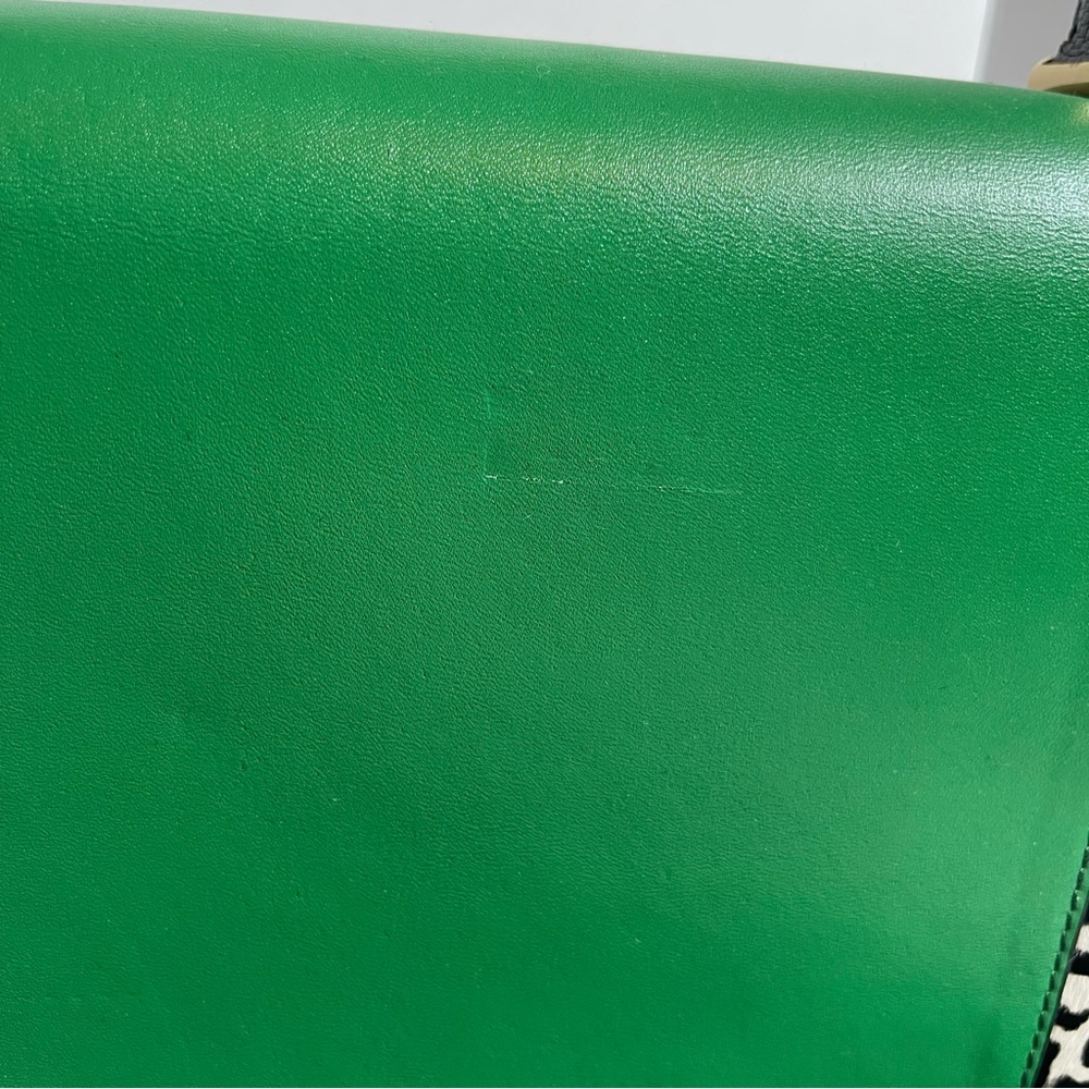 Anine Bing | Green Leather Leopard Printed Handbag - Picture 8 of 8